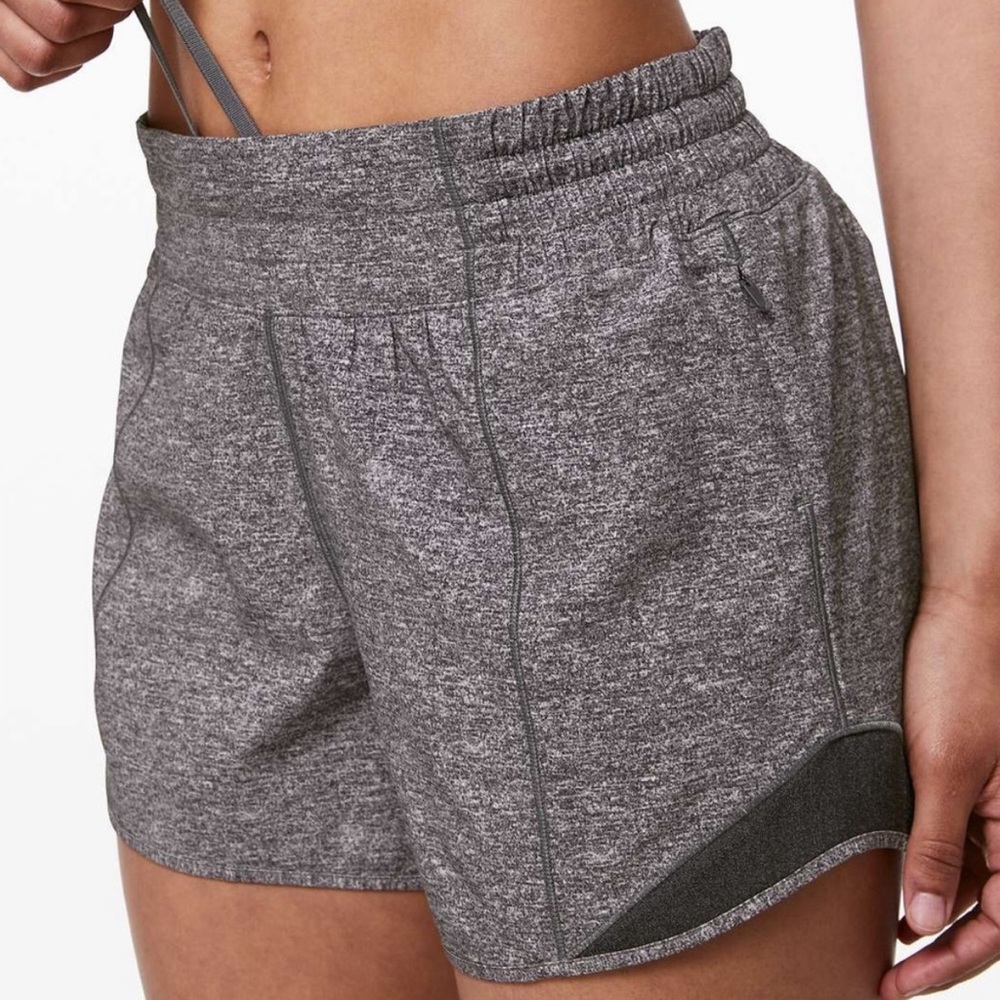 Lululemon Heather Grey Hotty Hot Shorts